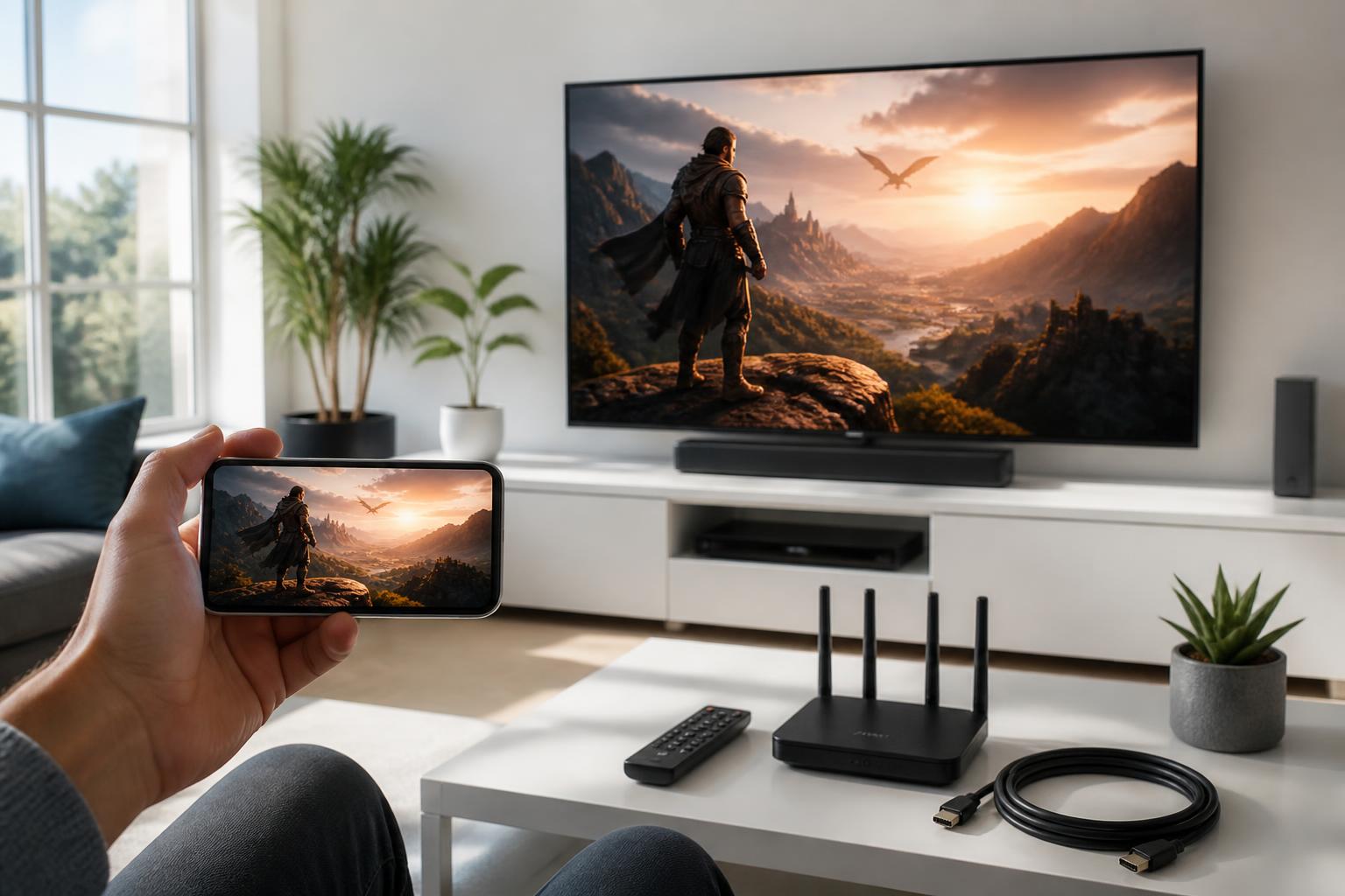 Caster iPhone sur TV Samsung : qualité, latence et astuces