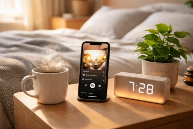 découvrez comment personnaliser votre réveil spotify sur iphone pour commencer la journée de manière plus agréable et motivante.