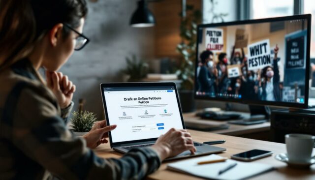 Comment réussir la rédaction pas-à-pas d’une pétition en ligne percutante découvrez comment rédiger une pétition en ligne efficace grâce à notre guide pas-à-pas pour maximiser l'impact et mobiliser rapidement votre audience.