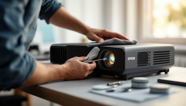 assurez la performance optimale de votre vidéoprojecteur epson laser grâce à nos services d'entretien et de maintenance professionnels et fiables.
