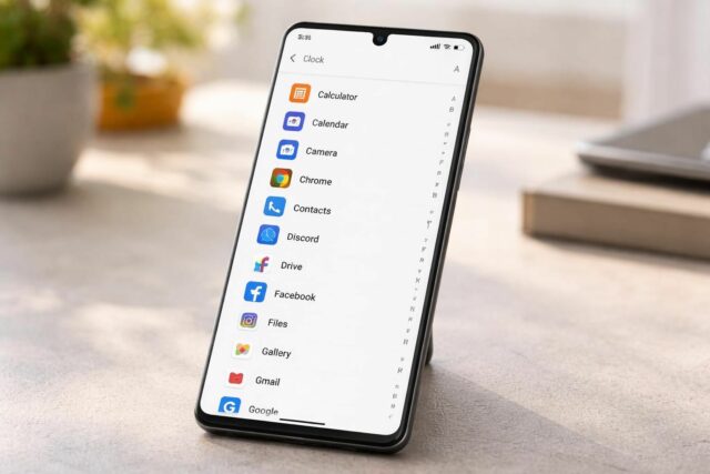 apprenez à organiser facilement vos applications android en les classant par ordre alphabétique pour une navigation rapide et intuitive.