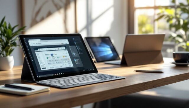 découvrez notre sélection des meilleures tablettes windows avec clavier détachable, idéales pour les professionnels en quête de performance et de mobilité.