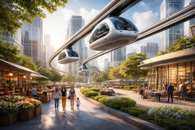 L'impact potentiel de Skytran sur le développement économique local découvrez comment skytran pourrait transformer le développement économique local en améliorant la mobilité, créant des emplois et stimulant l'innovation durable.