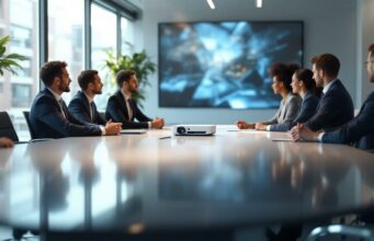 Optimisez vos réunions avec un vidéoprojecteur bureautique longue durée performant améliorez l'efficacité de vos réunions grâce à un vidéoprojecteur bureautique longue durée performant, alliant qualité d'image et fiabilité pour une communication optimale.