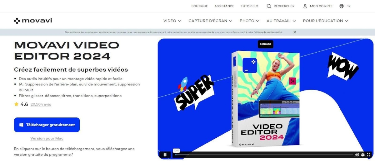 éditeur vidéo movavi