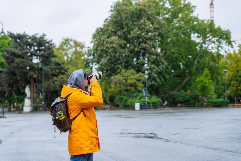 appareil photo sous la pluie