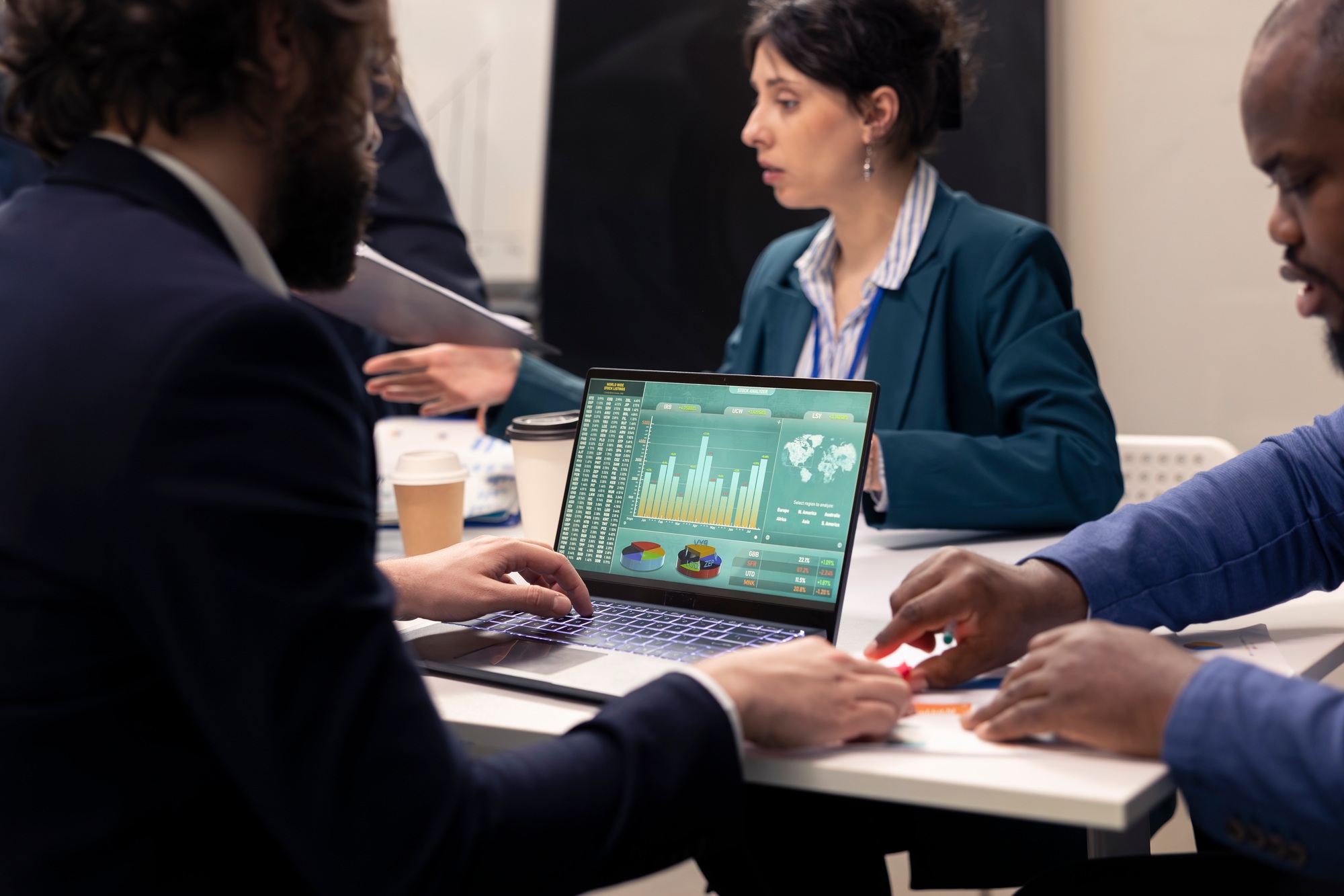 Marketing team developing new digital transformation strategies