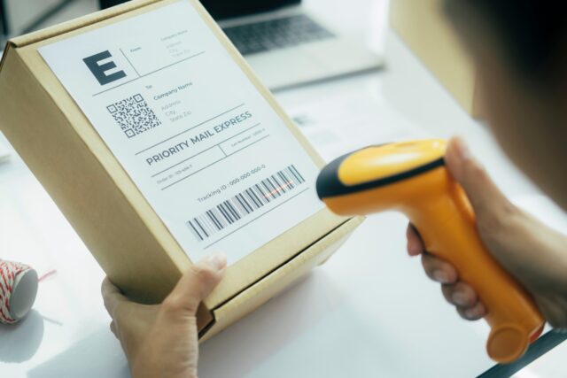 étiquette sur mesure stock
