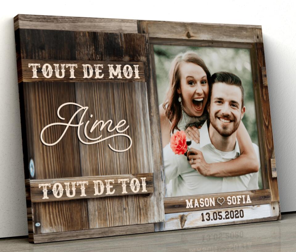 tableau personnalisé couple